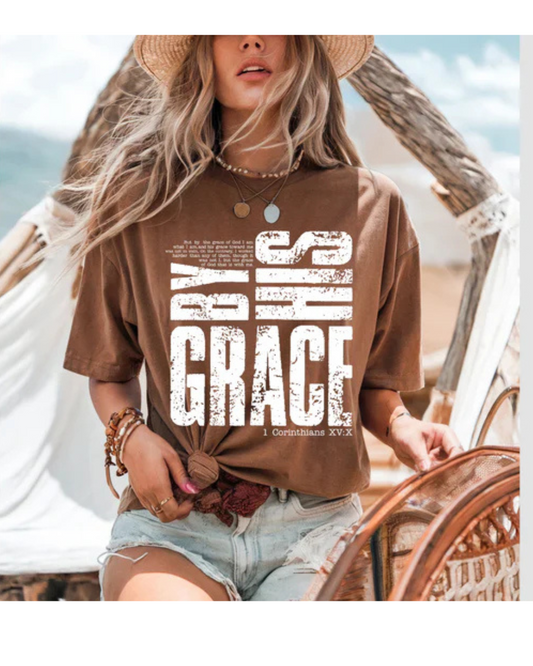 By His Grace Graphic Tee – 1 Corinthians 15:10